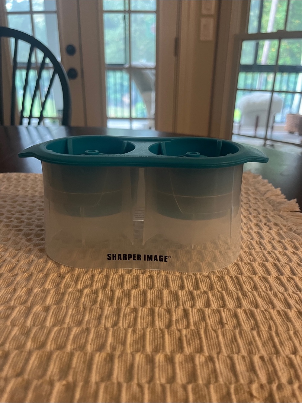 Sharper Image Teal and Clear Dual Silicone Freezer Mold